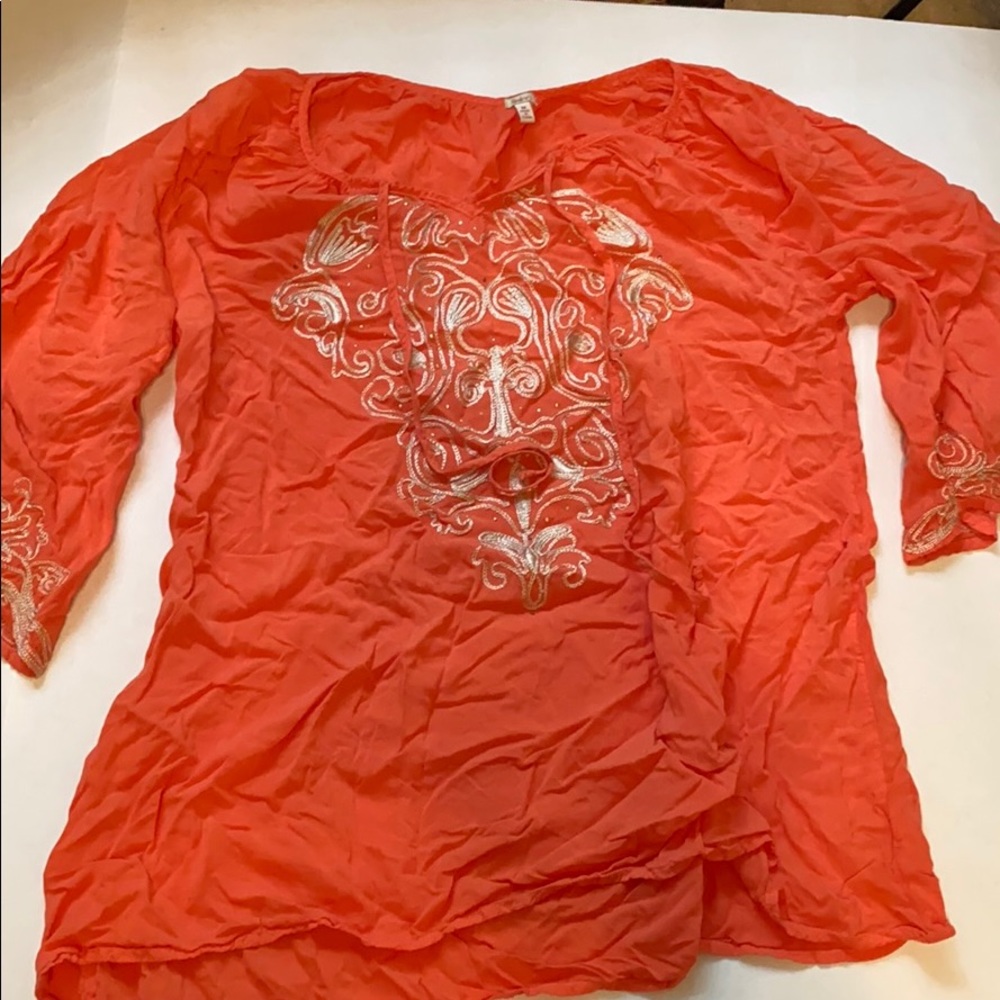 Reba Orange Shirt